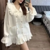 [216] Váy Lụa Bèo Cúc Đồng Dáng Babydoll Siêu Xinh Có Ảnh Thật 2