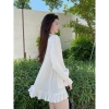 [216] Váy Lụa Bèo Cúc Đồng Dáng Babydoll Siêu Xinh Có Ảnh Thật 5