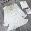 [216] Váy Lụa Bèo Cúc Đồng Dáng Babydoll Siêu Xinh Có Ảnh Thật 9