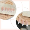 24 Chiếc Hạnh Nhân Khỏa Thân Bấm Móng Tay Với Đầu Pháp Cho Nữ Tự Nhiên Mặc Hàng Ngày Và Những dịp Trang Trọng 2
