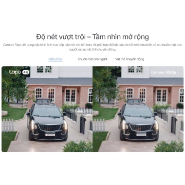 [4K] Tapo C560WS | Camera Nhận Diện Khuôn Mặt AI Siêu Nét, Xoay 360, Màu Đêm Starlight 3