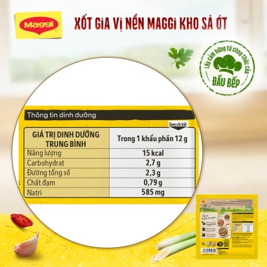 5 gói Xốt gia vị nền Maggi Kho sả ớt 2