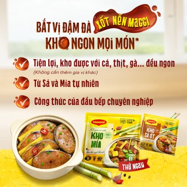 5 gói Xốt gia vị nền Maggi Kho sả ớt 3