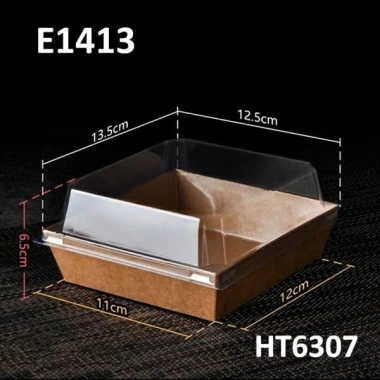 50 Hộp Giấy Đựng Bông Lan Trứng Muối, Sandwich, Bánh Ngọt Hoặc Đồ Ăn [E1.413-E1.985]] 10