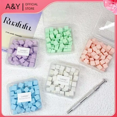 A & Y 50 Chiếc Mini Vuông Móng Tay Bọt Biển Bột Puff Nails Nghệ Thuật Gel Ba Lan Dụng Cụ Trang Điểm Mỹ Phẩm Đệm Móng Tay Áo Cho Phụ Kiện Làm Móng Tay. 5