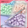 A & Y 50 Chiếc Mini Vuông Móng Tay Bọt Biển Bột Puff Nails Nghệ Thuật Gel Ba Lan Dụng Cụ Trang Điểm Mỹ Phẩm Đệm Móng Tay Áo Cho Phụ Kiện Làm Móng Tay. 7