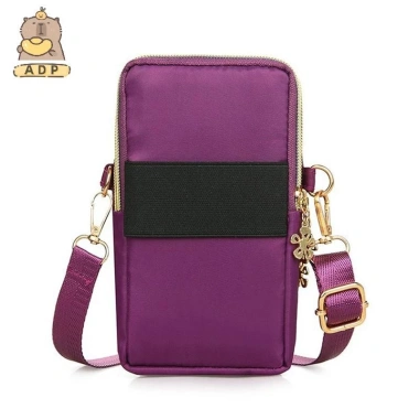[ADP]Nylon Chống Thấm Nước Nữ Đeo Ngang Điện Thoại Đeo Vai Túi Nhỏ Ốp Lưng Ví Thắt Lưng vvn 6