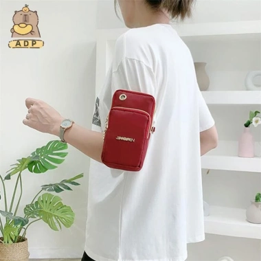 [ADP]Nylon Chống Thấm Nước Nữ Đeo Ngang Điện Thoại Đeo Vai Túi Nhỏ Ốp Lưng Ví Thắt Lưng vvn 8