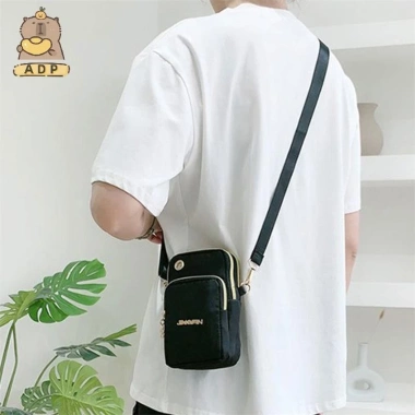 [ADP]Nylon Chống Thấm Nước Nữ Đeo Ngang Điện Thoại Đeo Vai Túi Nhỏ Ốp Lưng Ví Thắt Lưng vvn 9