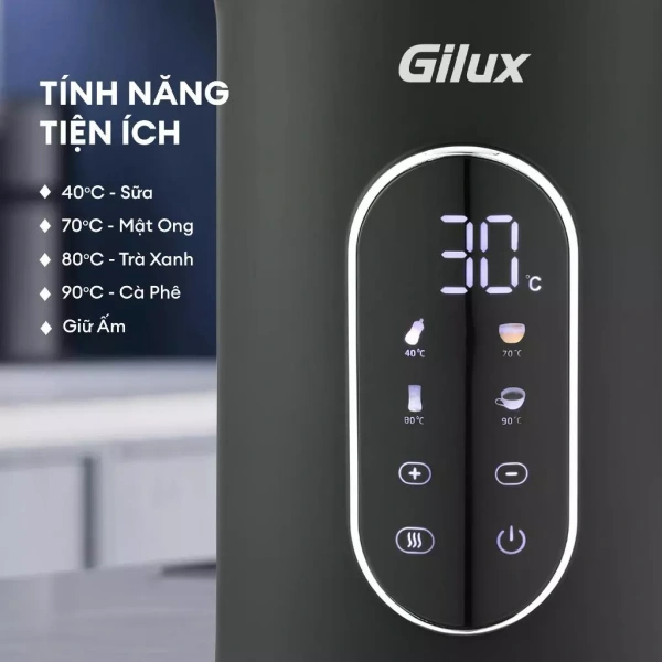 Khám phá 8 chức năng cảm ứng thông minh của ấm siêu tốc Gilux GLA68