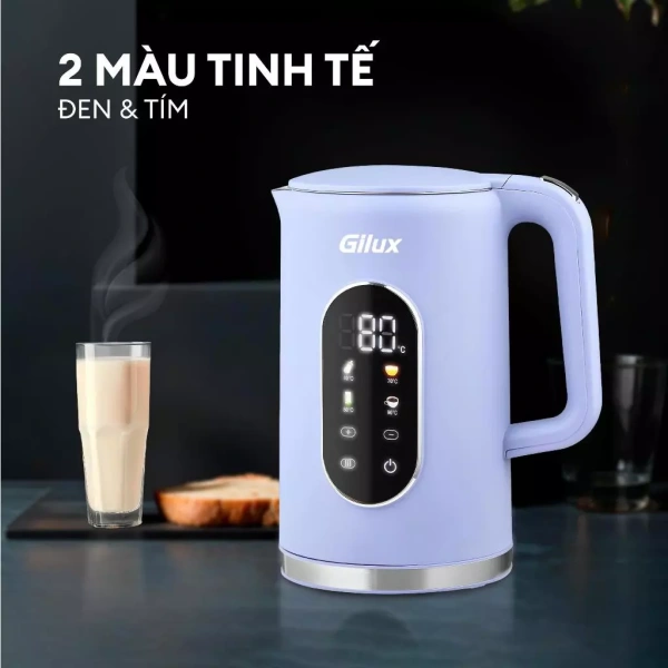 Trải nghiệm thực tế dung tích 1.7L của ấm siêu tốc Gilux GLA68 trong gian bếp gia đình