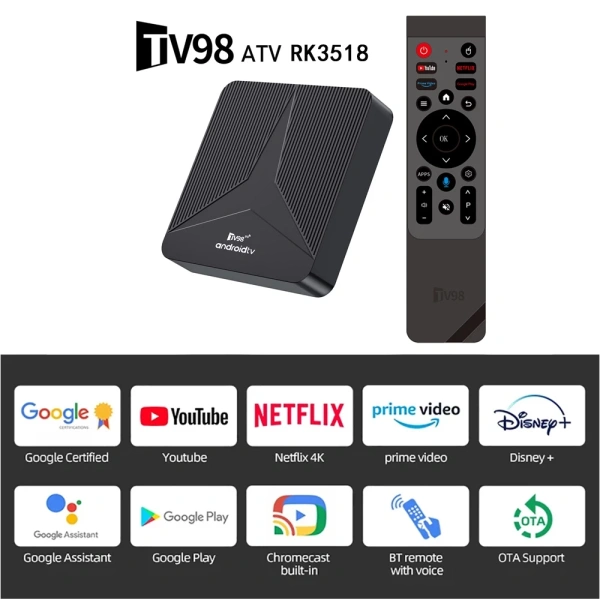 Hình ảnh sản phẩm Android TV Box RK3.518 Crack 2.025 Giọng Nói Tiếng Việt 300 Kênh và Youtube Miễn Phí Trọn Đời