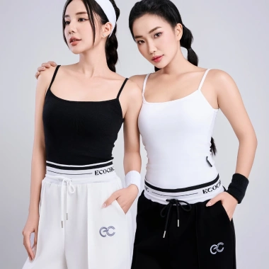 Áo 2 Dây Crop Nữ ECOCHIC Bra Trắng Đen Cotton Mềm Mại, Thấm Hút Mồ Hôi - 194k 4