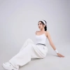 Áo 2 Dây Crop Nữ ECOCHIC Bra Trắng Đen Cotton Mềm Mại, Thấm Hút Mồ Hôi - 194k 5