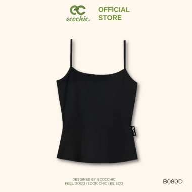 Áo 2 Dây Crop Nữ ECOCHIC Bra Trắng Đen Cotton Mềm Mại, Thấm Hút Mồ Hôi - 194k 10
