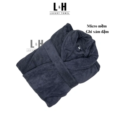 Áo choàng tắm Microfiber L&H giá rẻ chỉ 275k - Áo choàng ngủ khách sạn cao cấp