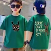 Áo cotton size 3-12, nam, nữ, trẻ em, giảm nửa giá, mát lạnh 10-11 tuổi 3