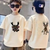 Áo cotton size 3-12, nam, nữ, trẻ em, giảm nửa giá, mát lạnh 10-11 tuổi 6
