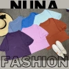 Áo croptop nữ form rộng tay ngắn cổ tròn bigsize thun NUNA FASHION giá 41.300 VNĐ 3