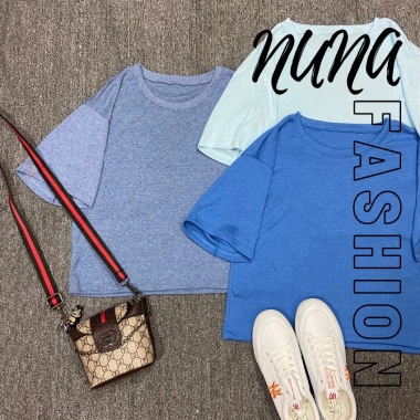 Áo croptop nữ form rộng tay ngắn cổ tròn bigsize thun NUNA FASHION giá 41.300 VNĐ 6