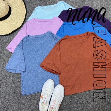 Áo croptop nữ form rộng tay ngắn cổ tròn bigsize thun NUNA FASHION giá 41.300 VNĐ 8