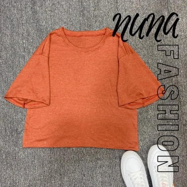 Áo croptop nữ form rộng tay ngắn cổ tròn bigsize thun NUNA FASHION giá 41.300 VNĐ 9