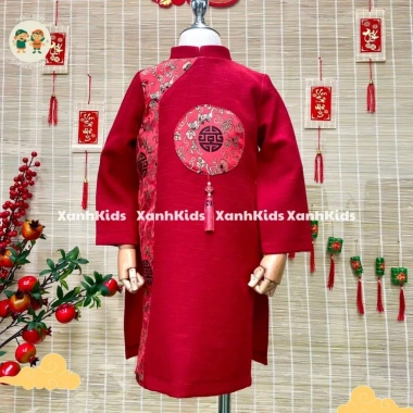 Áo Dài Bé Trai Tết 2.026 Cách Tân Giá Rẻ Chỉ 90k, BIG SIZE 10-54kg, Hỏa Tốc TPHCM