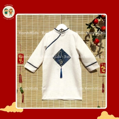 Áo Dài Tết Cách Tân Bé Trai 10-54KG Gấm Big Size Giá Rẻ Hỏa Tốc TPHCM Giảm 27% 90K Áo Dài Tết Cách Tân Bé Trai 10-54KG Gấm Big Size Giá Rẻ Hỏa Tốc TPHCM Giảm 27% 90K