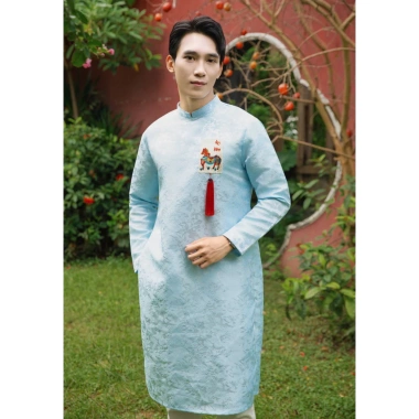 Áo Dài Tết Cặp Bố Con - Áo Dài Bé Trai & Bố Diện Lễ Tết, Du Xuân 2.026 Giá Cực Sốc 199k
