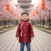 Áo Dài Tết Nam Trẻ Em 2.026 - Vải Gấm Cao Cấp - Giảm 221k Còn 180k 2