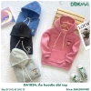 Áo hoodie lót lông dài tay Dokma 12‑23kg cho bé, ấm áp, giá 269k