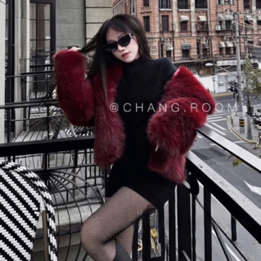 Áo Khoác Lông Cổ Bẻ Nữ Cao Cấp - QC Dày Dặn, Sang Chảnh, Giá Cực Sốc 527k 3
