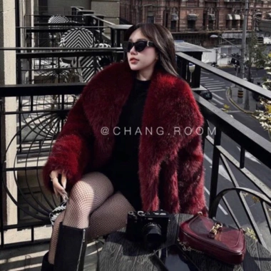 Áo Khoác Lông Cổ Bẻ Nữ Cao Cấp - QC Dày Dặn, Sang Chảnh, Giá Cực Sốc 527k 4