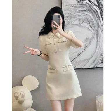 Áo ngắn tay & đầm nữ mùa hè thời trang trắng, giá chỉ 535.911₫ - Xuân thu 2.024