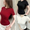 Áo Nữ Cổ Tròn Thun Tăm Trơn - Giảm Sốc 7.800đ, Chỉ 38.999đ/Áo, Mẫu Trend Hot 3