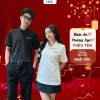 Áo polo thêu tên theo yêu cầu - Áo thun cặp đôi LiLa làm quà tặng sinh nhật, kỷ niệm cho bạn trai bạn gái
