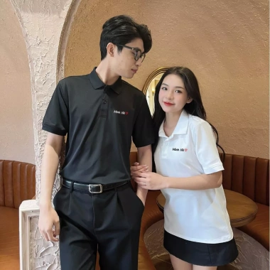 Áo polo thêu tên theo yêu cầu - Áo thun cặp đôi LiLa làm quà tặng sinh nhật, kỷ niệm cho bạn trai bạn gái 7