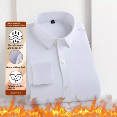 Áo sơ mi lông cừu dày ấm áp thiết kế Slim cho doanh nhân - Giá chỉ 385.560₫