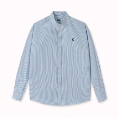 Áo Sơ Mi Nam Dekace Oxford Thêu Logo C Cổ Tàu Kẻ Sọc - Giảm 23% Còn 199k 4