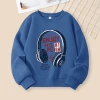 Áo Sweater bé trai cổ tròn in hình thời trang, thích hợp cho thể thao ngoài trời và trường học, 216.000đ