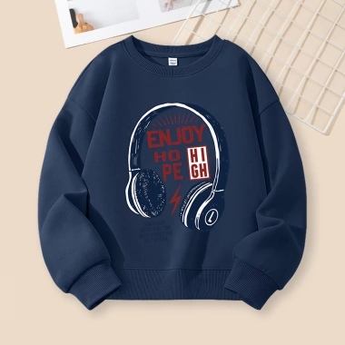 Áo Sweater bé trai cổ tròn in hình thời trang, thích hợp cho thể thao ngoài trời và trường học, 216.000đ 2