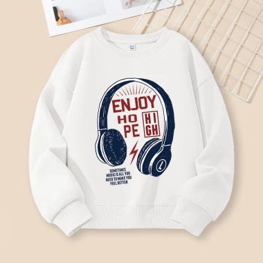 Áo Sweater bé trai cổ tròn in hình thời trang, thích hợp cho thể thao ngoài trời và trường học, 216.000đ 3