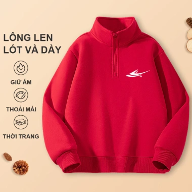 Áo Sweater bé trai lớp lót lông cừu dày ấm áp phong cách thu đông giá 280.800₫
