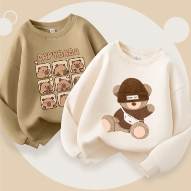 Áo Sweater Bé Trai W.G.Q In Capybara Mùa Xuân Thu Vải Mềm Thoải Mái Phong Cách Thể Thao Ngoài Trời Giá 216.000đ