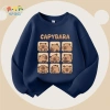 Áo Sweater Bé Trai W.G.Q In Capybara Mùa Xuân Thu Vải Mềm Thoải Mái Phong Cách Thể Thao Ngoài Trời Giá 216.000đ 8