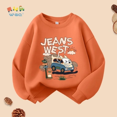 Áo Sweater bé trai W.G.Q vải mềm mại thoáng khí, in hình Snoopy - Thể thao ngoài trời, giảm 22% chỉ 216.000đ