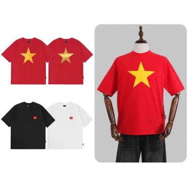 Áo Thun Cờ Đỏ Sao Vàng Việt Nam - Cotton Co Giãn, Giá Chỉ 129k!