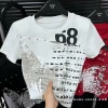 Áo thun croptop nữ COCAHOUSE in 68 loang không bong, nút kim loại khoét - Cá tính 99.999₫ 6
