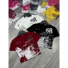 Áo thun croptop nữ COCAHOUSE in 68 loang không bong, nút kim loại khoét - Cá tính 99.999₫ 8