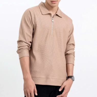 Áo thun polo nam LADOS-9.189 dây kéo, thun xương cá, form basic trẻ trung, chỉ 190.000₫ 8